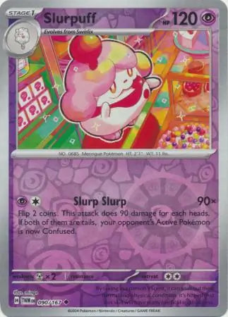 Slurpuff 090/167 (SV06: Twilight Masquerade)  - Reverse Holofoil | Good Games Morley
