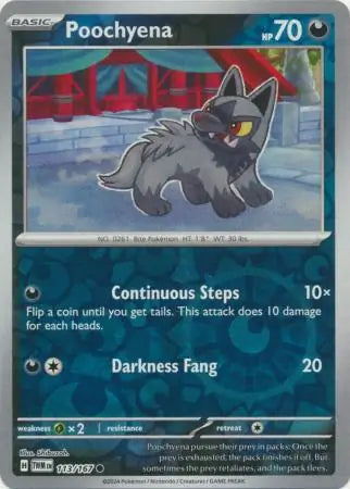 Poochyena 113/167 (SV06: Twilight Masquerade)  - Reverse Holofoil | Good Games Morley