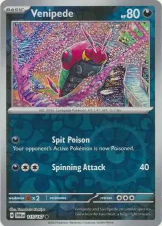 Venipede 115/167 (SV06: Twilight Masquerade)  - Reverse Holofoil | Good Games Morley