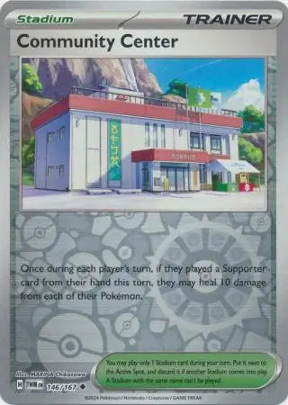 Community Center 146/167 (SV06: Twilight Masquerade)  - Reverse Holofoil | Good Games Morley