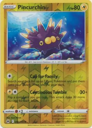 Pincurchin 056/159 (Crown Zenith)  - Reverse Holofoil | Good Games Morley