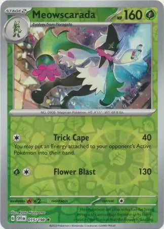 Meowscarada 015/198 (SV01: Scarlet & Violet Base Set)  - Reverse Holofoil | Good Games Morley