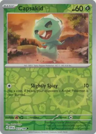 Capsakid 027/198 (SV01: Scarlet & Violet Base Set)  - Reverse Holofoil | Good Games Morley