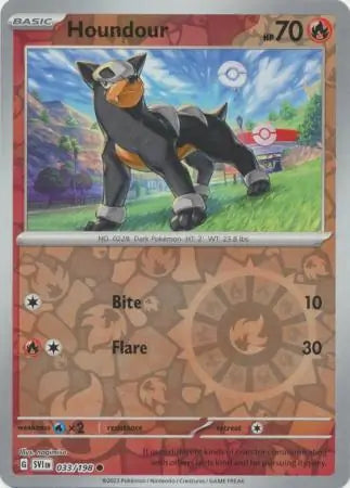 Houndour 033/198 (SV01: Scarlet & Violet Base Set)  - Reverse Holofoil | Good Games Morley