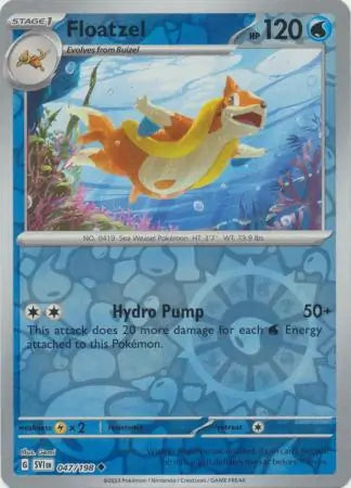 Floatzel 047/198 (SV01: Scarlet & Violet Base Set)  - Reverse Holofoil | Good Games Morley
