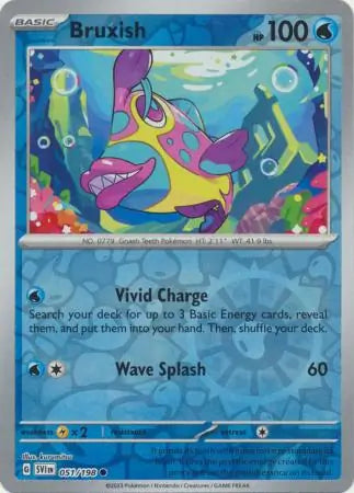 Bruxish 051/198 (SV01: Scarlet & Violet Base Set)  - Reverse Holofoil | Good Games Morley
