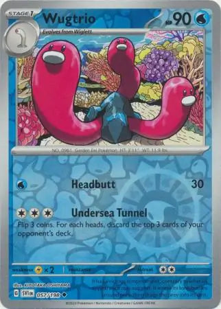 Wugtrio 057/198 (SV01: Scarlet & Violet Base Set)  - Reverse Holofoil | Good Games Morley