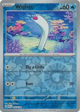Wiglett 056/198 (SV01: Scarlet & Violet Base Set)  - Reverse Holofoil | Good Games Morley