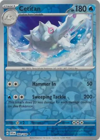 Cetitan 060/198 (SV01: Scarlet & Violet Base Set)  - Reverse Holofoil | Good Games Morley