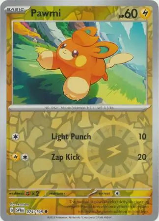 Pawmi 074/198 (SV01: Scarlet & Violet Base Set)  - Reverse Holofoil | Good Games Morley