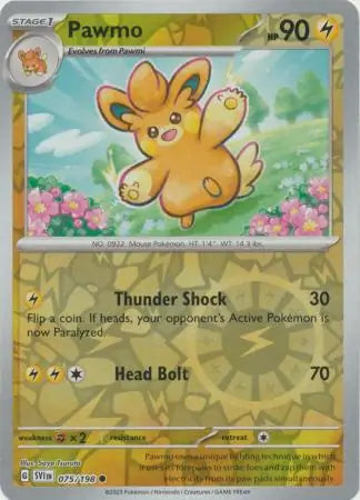 Pawmo 075/198 (SV01: Scarlet & Violet Base Set)  - Reverse Holofoil | Good Games Morley
