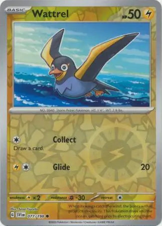 Wattrel 077/198 (SV01: Scarlet & Violet Base Set)  - Reverse Holofoil | Good Games Morley
