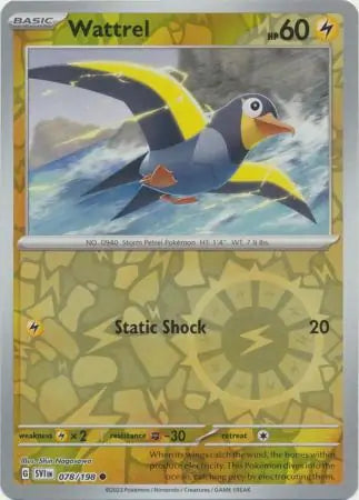 Wattrel 078/198 (SV01: Scarlet & Violet Base Set)  - Reverse Holofoil | Good Games Morley