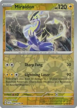 Miraidon 080/198 (SV01: Scarlet & Violet Base Set)  - Reverse Holofoil | Good Games Morley
