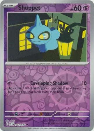Shuppet 087/198 (SV01: Scarlet & Violet Base Set)  - Reverse Holofoil | Good Games Morley