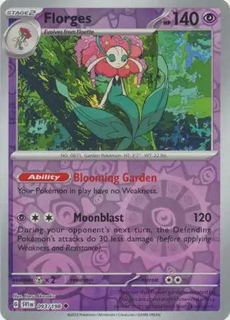 Florges 093/198 (SV01: Scarlet & Violet Base Set)  - Reverse Holofoil | Good Games Morley