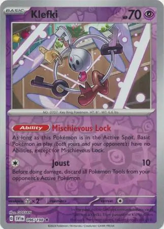 Klefki 096/198 (SV01: Scarlet & Violet Base Set)  - Reverse Holofoil | Good Games Morley
