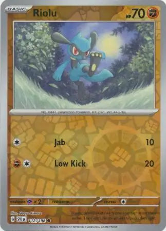 Riolu 112/198 (SV01: Scarlet & Violet Base Set)  - Reverse Holofoil | Good Games Morley