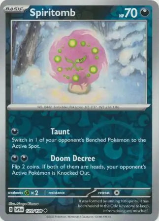 Spiritomb 129/198 (SV01: Scarlet & Violet Base Set)  - Reverse Holofoil | Good Games Morley