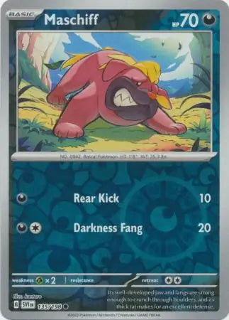 Maschiff 135/198 (SV01: Scarlet & Violet Base Set)  - Reverse Holofoil | Good Games Morley