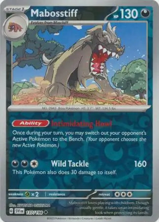 Mabosstiff 137/198 (SV01: Scarlet & Violet Base Set)  - Reverse Holofoil | Good Games Morley