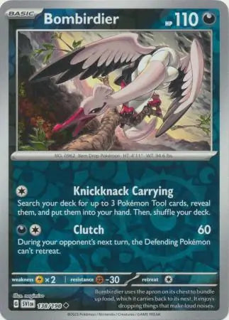 Bombirdier 138/198 (SV01: Scarlet & Violet Base Set)  - Reverse Holofoil | Good Games Morley