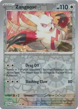 Zangoose 147/198 (SV01: Scarlet & Violet Base Set)  - Reverse Holofoil | Good Games Morley