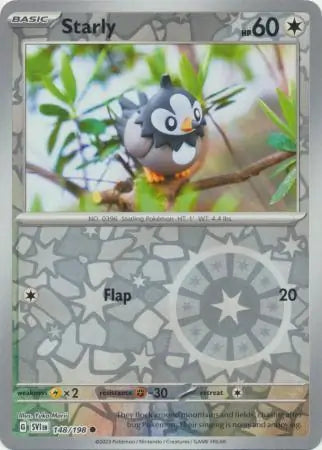 Starly 148/198 (SV01: Scarlet & Violet Base Set)  - Reverse Holofoil | Good Games Morley