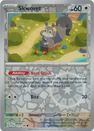 Skwovet 151/198 (SV01: Scarlet & Violet Base Set)  - Reverse Holofoil | Good Games Morley