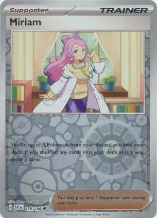 Miriam 179/198 (SV01: Scarlet & Violet Base Set)  - Reverse Holofoil | Good Games Morley