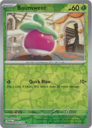 Bounsweet 008/182 (SV04: Paradox Rift)  - Reverse Holofoil | Good Games Morley