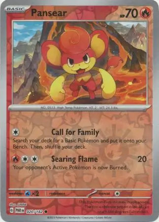 Pansear 020/182 (SV04: Paradox Rift)  - Reverse Holofoil | Good Games Morley