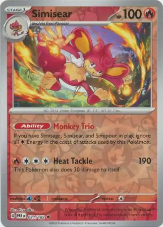 Simisear 021/182 (SV04: Paradox Rift)  - Reverse Holofoil | Good Games Morley