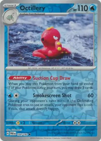 Octillery 034/182 (SV04: Paradox Rift)  - Reverse Holofoil | Good Games Morley