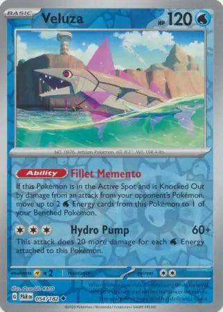 Veluza 054/182 (SV04: Paradox Rift)  - Reverse Holofoil | Good Games Morley