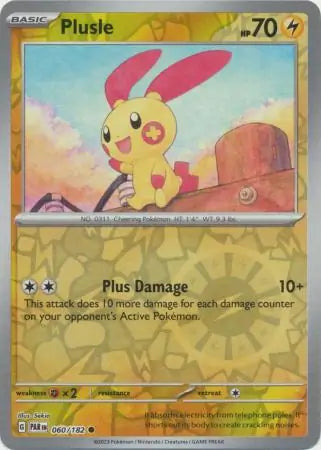 Plusle 060/182 (SV04: Paradox Rift)  - Reverse Holofoil | Good Games Morley