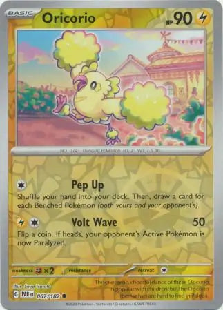 Oricorio 067/182 (SV04: Paradox Rift)  - Reverse Holofoil | Good Games Morley
