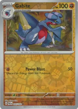 Gabite 095/182 (SV04: Paradox Rift)  - Reverse Holofoil | Good Games Morley