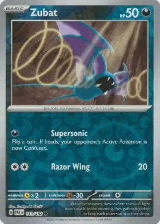 Zubat 110/182 (SV04: Paradox Rift)  - Reverse Holofoil | Good Games Morley