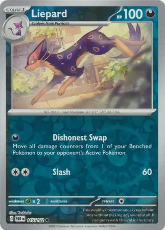 Liepard 115/182 (SV04: Paradox Rift)  - Reverse Holofoil | Good Games Morley