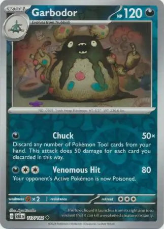 Garbodor 117/182 (SV04: Paradox Rift)  - Reverse Holofoil | Good Games Morley