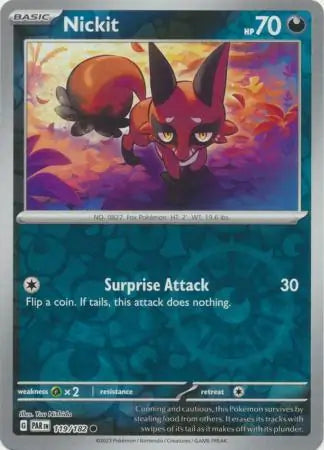 Nickit 119/182 (SV04: Paradox Rift)  - Reverse Holofoil | Good Games Morley