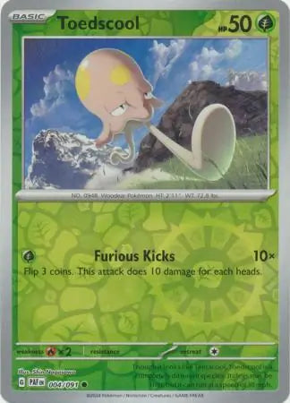 Toedscool 004/091 (SV: Paldean Fates)  - Reverse Holofoil | Good Games Morley