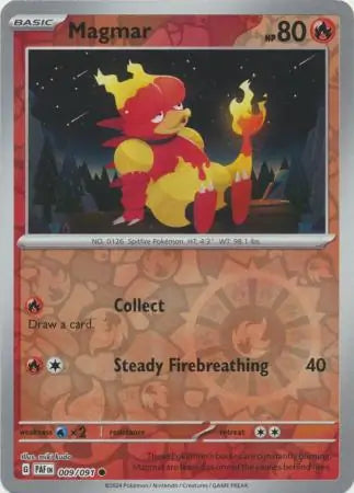 Magmar 009/091 (SV: Paldean Fates)  - Reverse Holofoil | Good Games Morley
