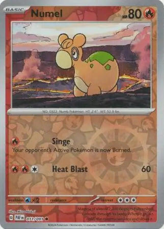 Numel 011/091 (SV: Paldean Fates)  - Reverse Holofoil | Good Games Morley