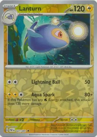 Lanturn 021/091 (SV: Paldean Fates)  - Reverse Holofoil | Good Games Morley