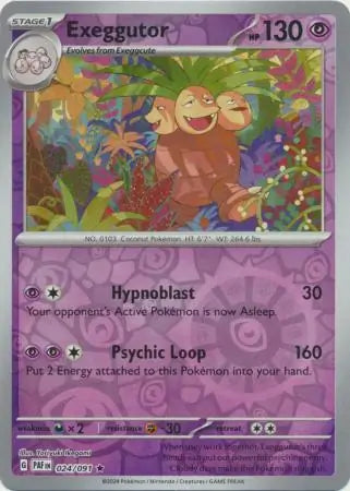 Exeggutor 024/091 (SV: Paldean Fates)  - Reverse Holofoil | Good Games Morley