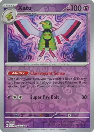 Xatu 026/091 (SV: Paldean Fates)  - Reverse Holofoil | Good Games Morley
