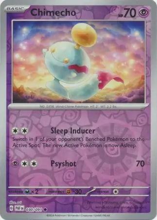 Chimecho 030/091 (SV: Paldean Fates)  - Reverse Holofoil | Good Games Morley