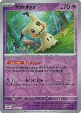 Mimikyu 037/091 (SV: Paldean Fates)  - Reverse Holofoil | Good Games Morley